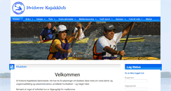Desktop Screenshot of hvidovrekajakklub.dk